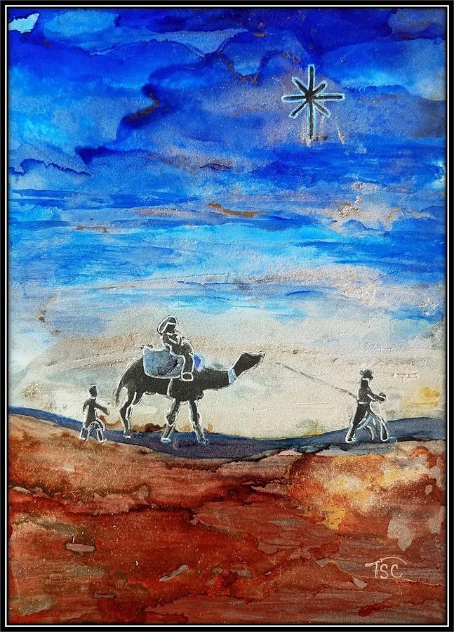 Did Mary Ride a Camel Painting by Tammy Crawford