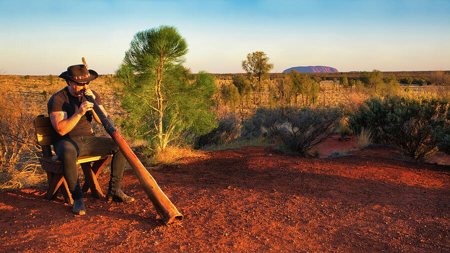 Sunset Photograph - Didgeridoo - Wintjiri Wiru Sunset  by Lexa Harpell