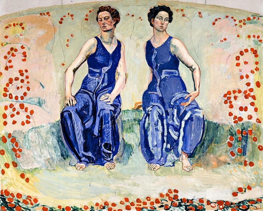 Die Heilige Stunde The Sacred Hour Painting by Ferdinand Hodler - Fine ...