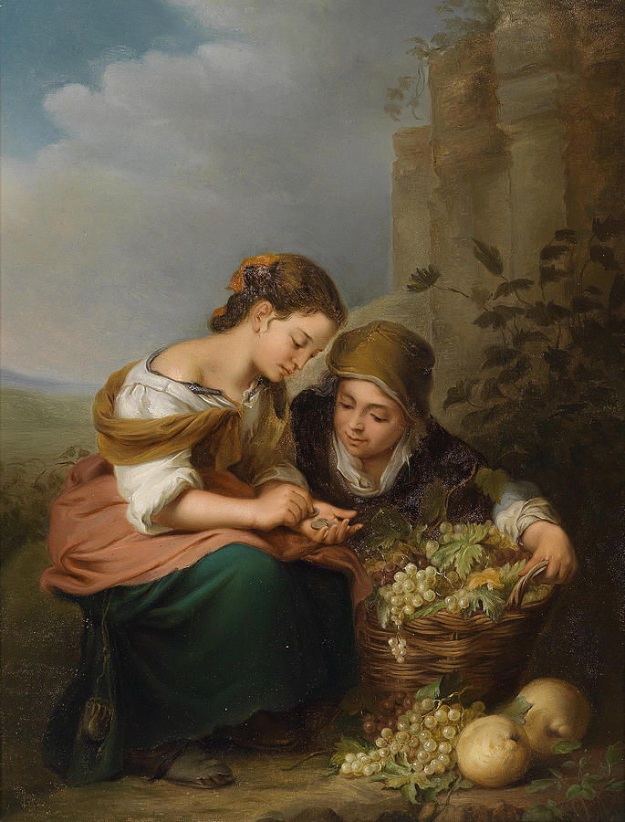 Die kleine Obsthandlerin Painting by After Bartolome Esteban Murillo ...