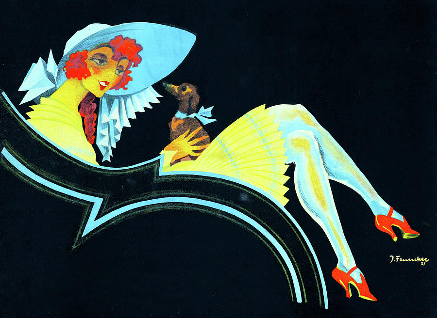 Die Minderjahrige, 1921, movie poster painting by Josef Fenneker Painting by Movie World Posters