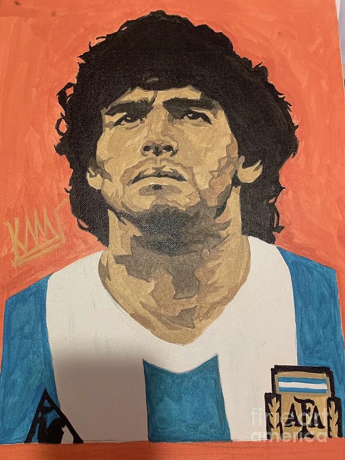 Diego maradona Painting by Georgios Karaiskos - Pixels