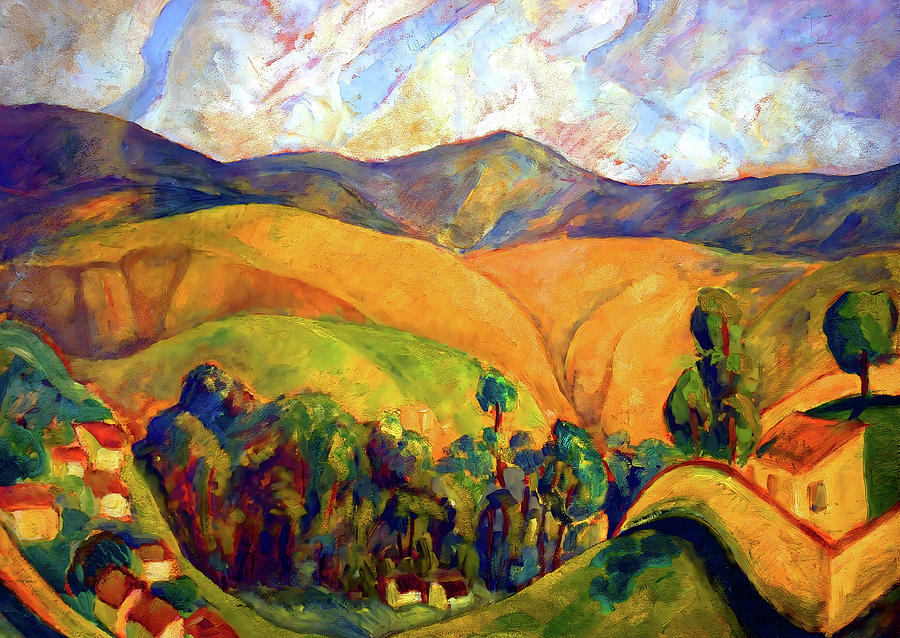 Diego Rivera - Landscape Painting by Jon Baran