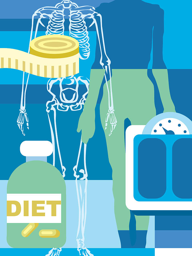 Diets And Eating Disorders Drawing by Imagezoo