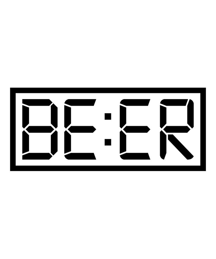 Digital alarm clock with Beer letter clock numbers Digital Art by ...