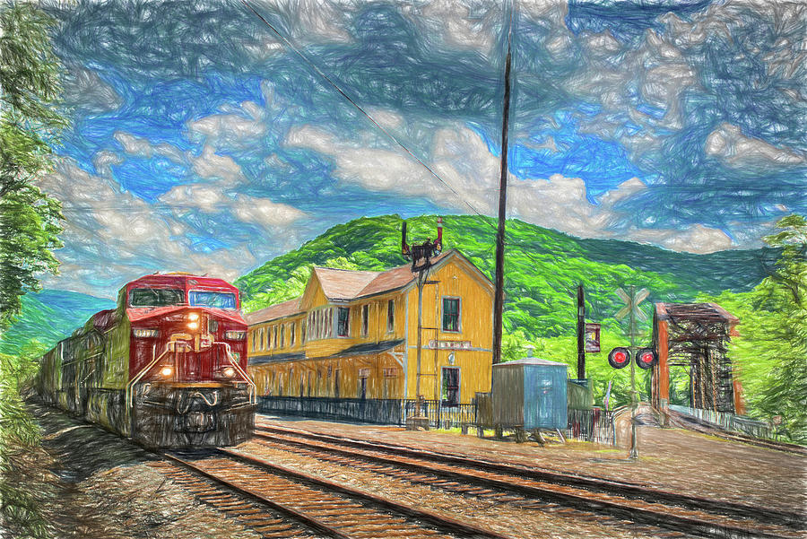 Digital Art - Canadian Pacific 8867 Photograph by Jim Pearson