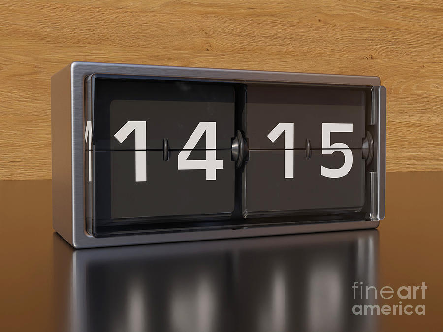 Digital Clock Digital Art by Jonathan Lingel - Fine Art America