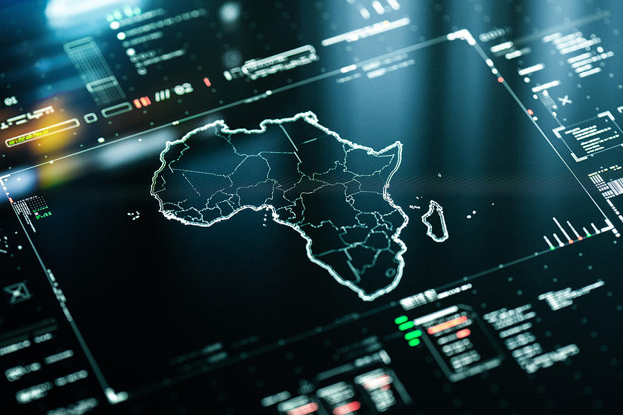 Digital Map of Africa infographics Photograph by Da-kuk Digital Map of Africa infographics Photograph by Da-kuk