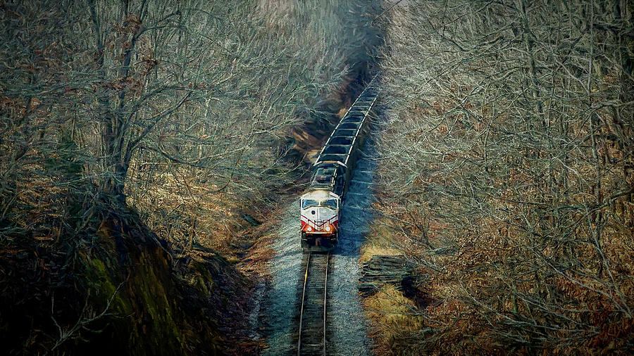Digital Photo Art - Paducah And Louisville Railway University Of Louisville Locomotive 2013 Photograph