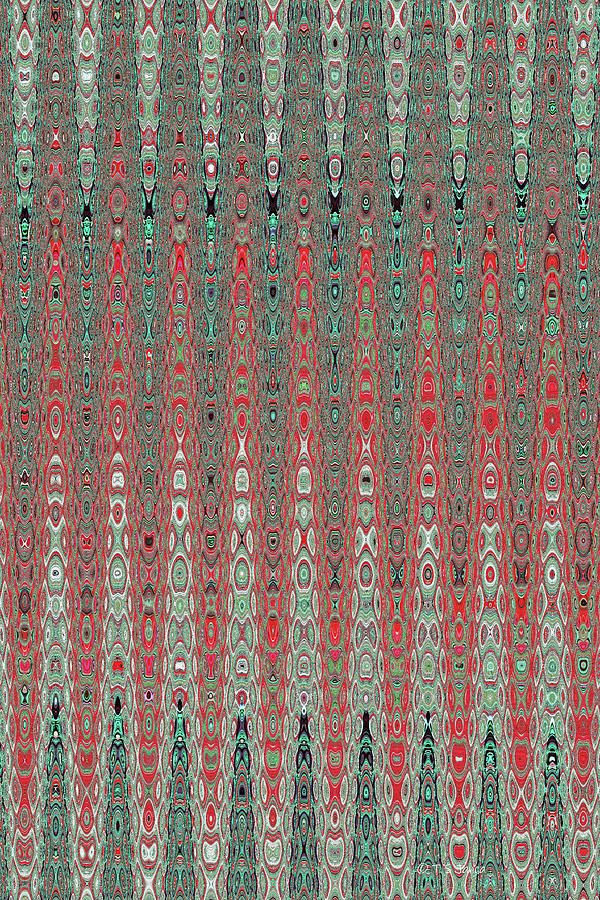 Digital Red Fiber Weave Digital Art by Tom Janca