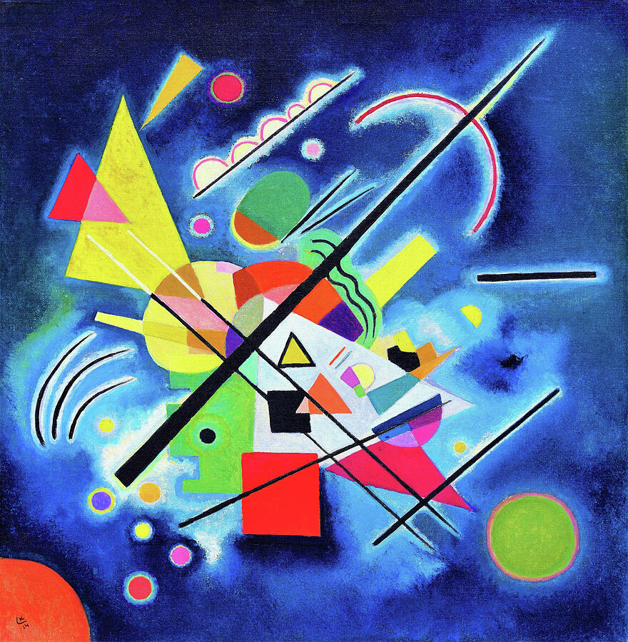 Digital Remastered Edition - Blue painting Painting by Wassily Kandinsky