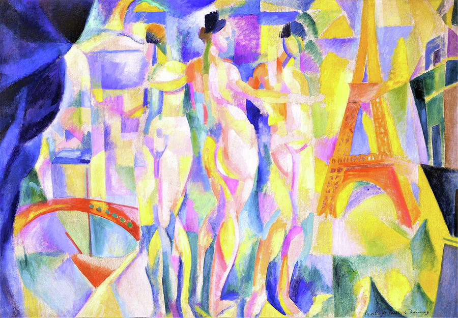Robert Delaunay Tapestry - Textile - City of Paris - Digital Remastered Edition by Robert Delaunay