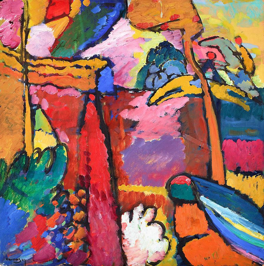 Wassily Kandinsky Painting - Digital Remastered Edition - Improvisation V by Wassily Kandinsky