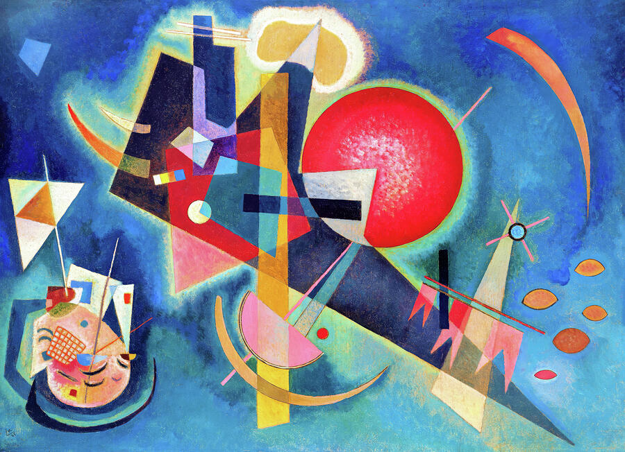 Wassily Kandinsky Painting - Digital Remastered Edition - In the blue by Wassily Kandinsky