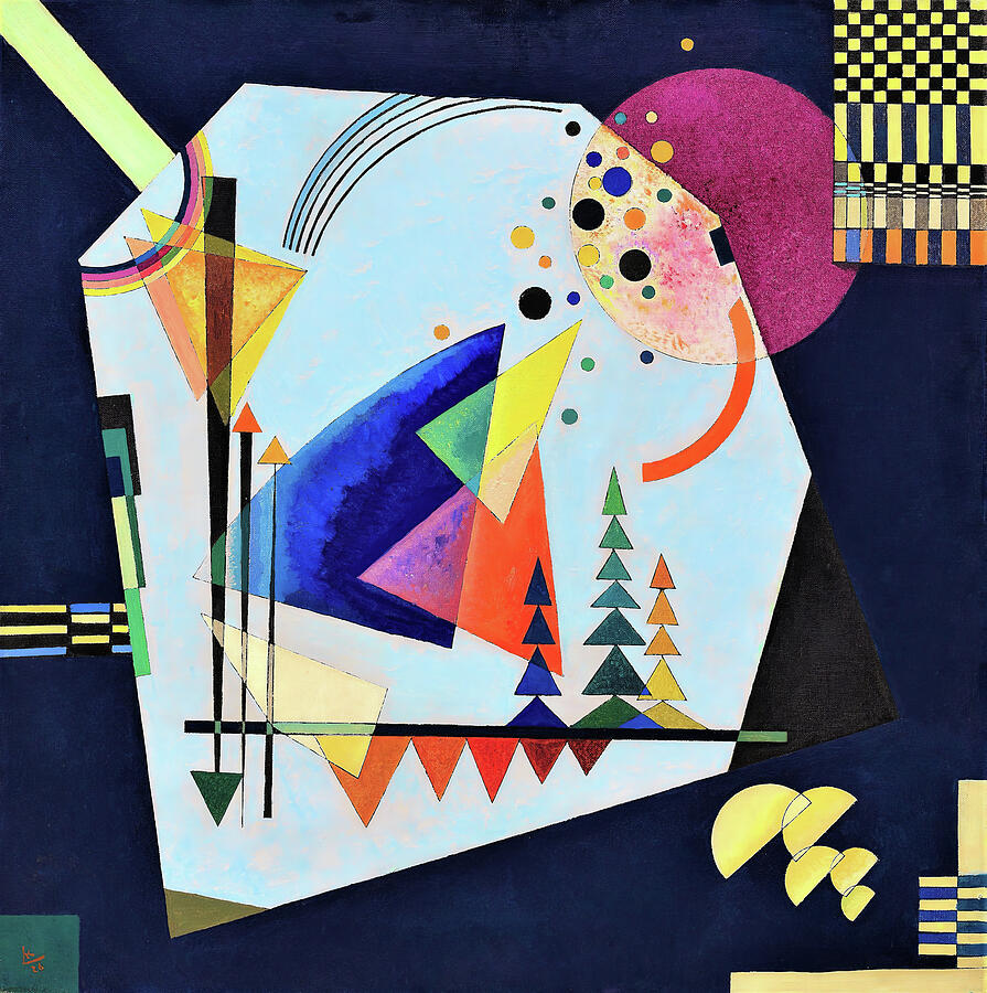 Digital Remastered Edition - Three sounds Tapestry - Textile by Wassily Kandinsky