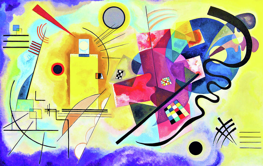 Digital Remastered Edition - Yellow, Red, Blue Painting by Wassily Kandinsky