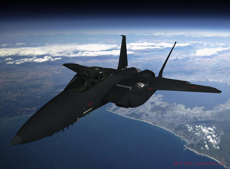 Silent Spy Eagle Digital Art by Custom Aviation Art