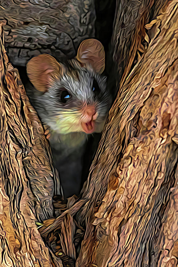 Digital Tree Mouse Photograph by MaryJane Sesto