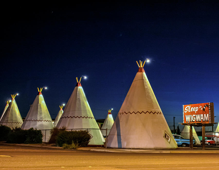 Native American Digital Art - Digital WigWam Motel Holbrook Arizona by Matthew Bamberg