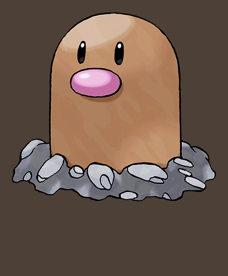 Diglett Dugtrio Chibi Trending Anime Manga Chibi Digital Art by Lan ...