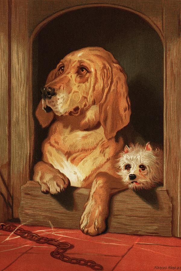 Dog Painting - Dignity and Impudence by Sir Edwin Landseer