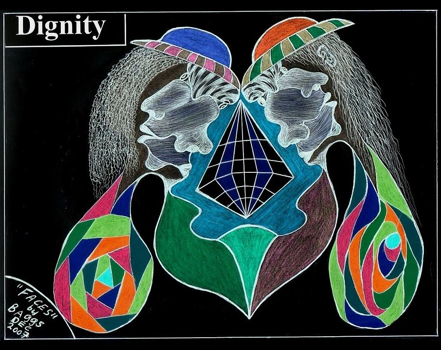 Dignity Reversed Drawing by Dr Alwyn Nicholas Fine Art America