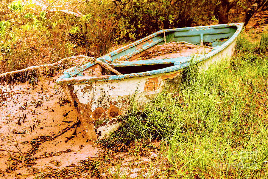 Dilapidated dinghy  Photograph by Jorgo Photography