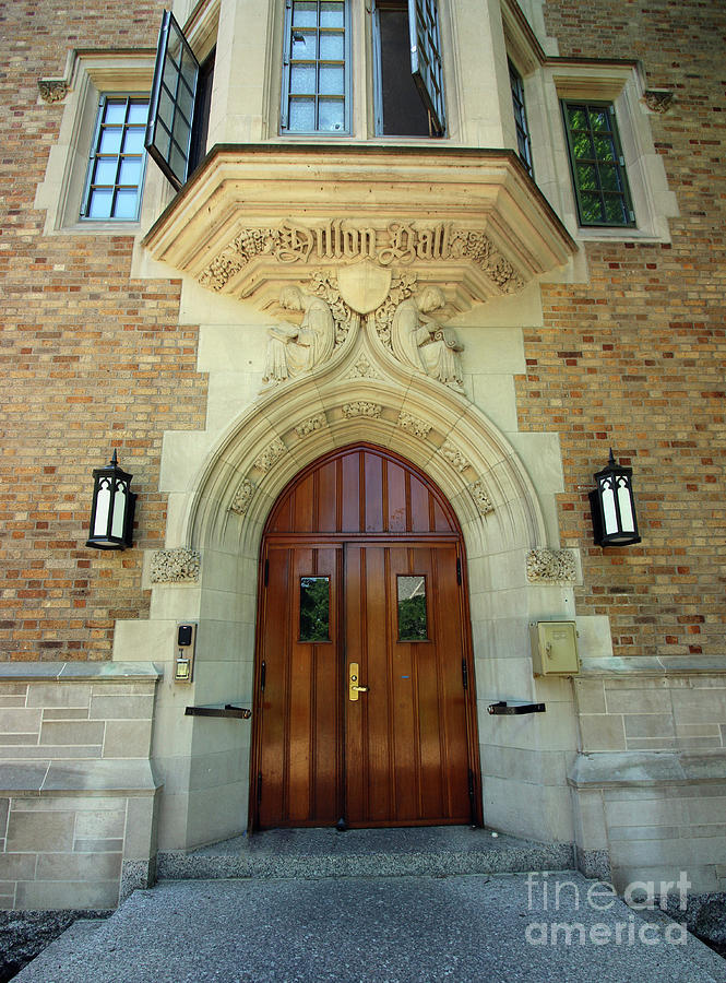 Dillon Hall Entrance University of Notre Dame 7062 Photograph by Jack Schultz