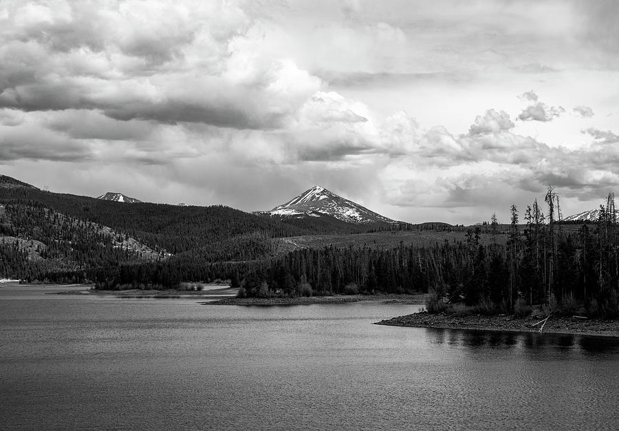 Dillon Lake Black And White Photograph by Dan Sproul