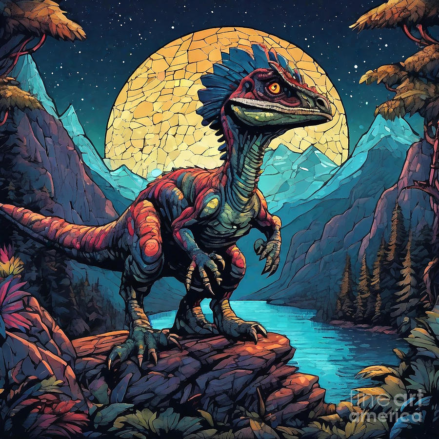 Dilophosaurus Digital Art By Rhys Jacobson - Fine Art America