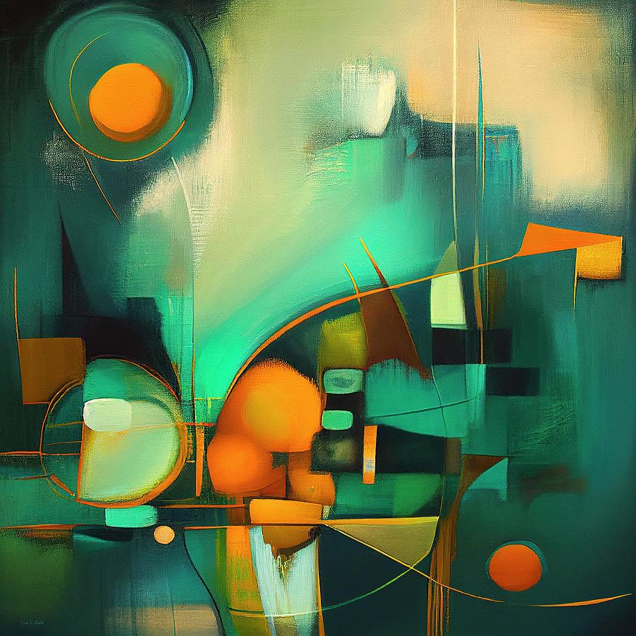 Abstract Digital Art - Dimensions II by Lisa S Baker