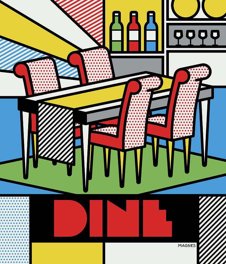 Dine Digital Art by Ron Magnes