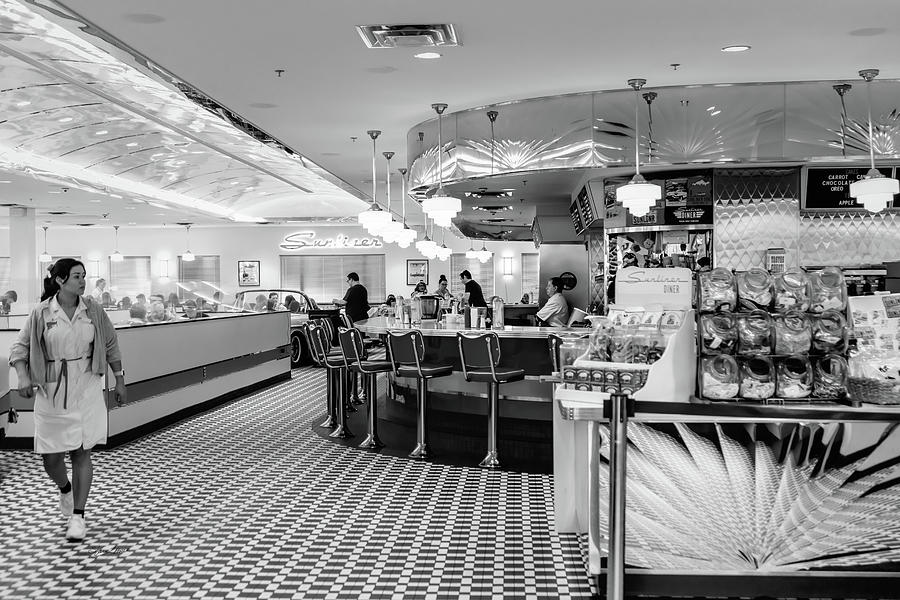 Diner Inside Photograph by Sharon Popek