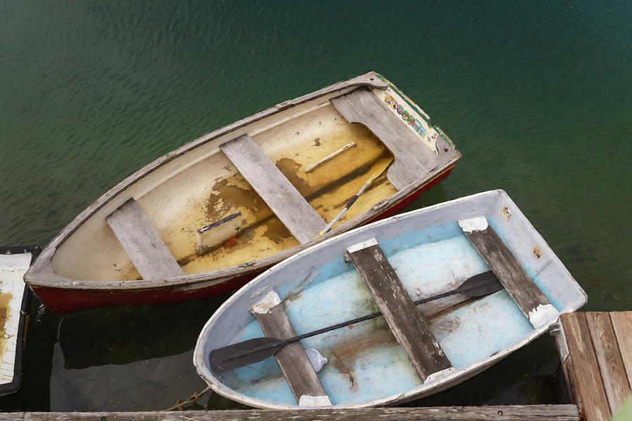 Dinghies Photograph by Rod Best