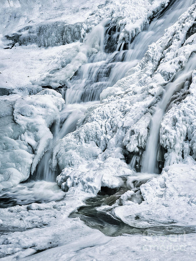 Dingmans Falls In January Photograph