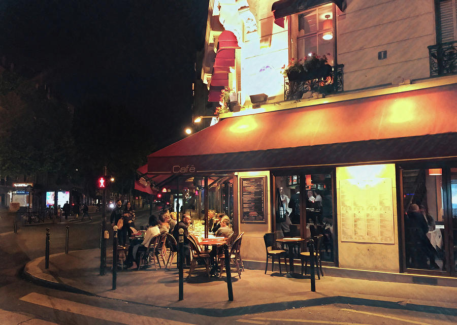 Dining in Paris Photograph by John Rivera