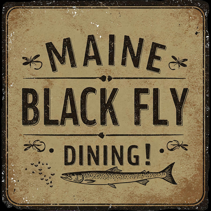 Dining on Black Flies in Maine by Bob Orsillo Painting by Bob Orsillo Dining on Black Flies in Maine by Bob Orsillo Painting by Bob Orsillo