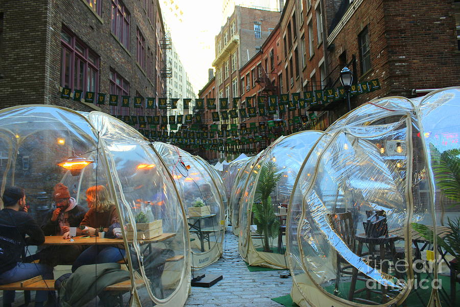 Dining out in The Time of COVID-19  NYC Photograph by Dora Sofia Caputo