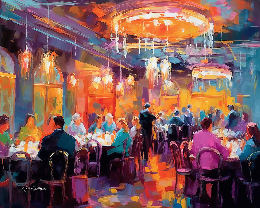 Dining Room Digital Art by Don Schiffner