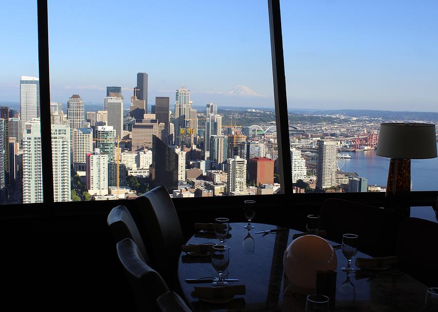 Dining with a View Seattle USA Space Needle Restaurant Photograph by ...