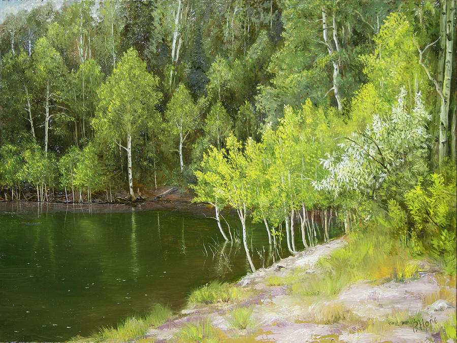 Dinkel Lake Painting by Hone Williams