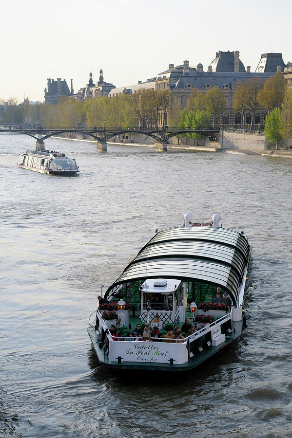 Dinner cruise on Europa, Seine River, Paris,Ile-de-France, France Photograph by Kevin Oke