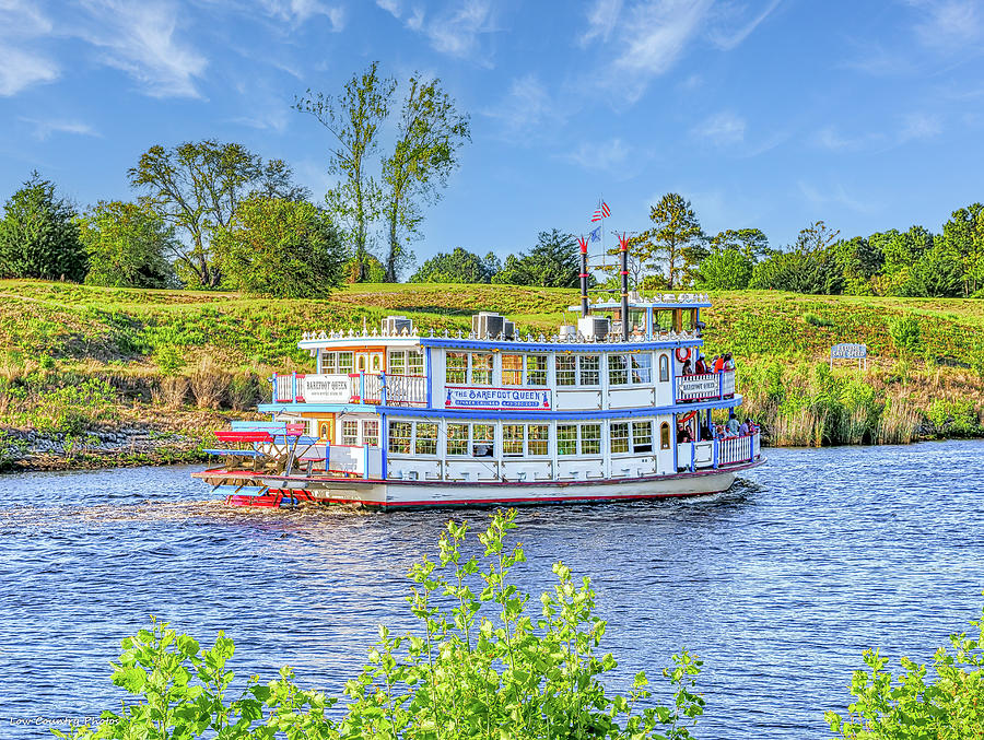 Dinner Cruise Paddle Boat Photograph by Mike Covington Dinner Cruise Paddle Boat Photograph by Mike Covington