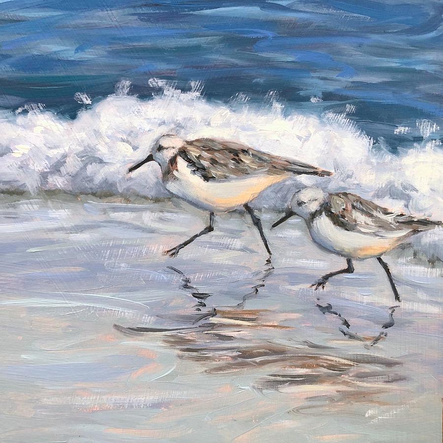 Dinner On The Run Painting by Cheryl Davis - Fine Art America