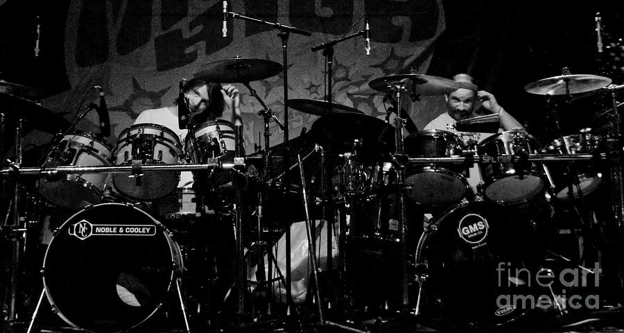 Dino English and Rob Koritz on Drums with Dark Star Orchestra at M Photograph by David Oppenheimer