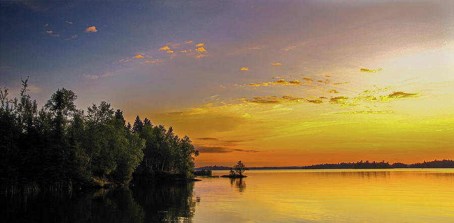 Sunset Photograph - Dinorwic Lake Sunset by Brian Beauchamp