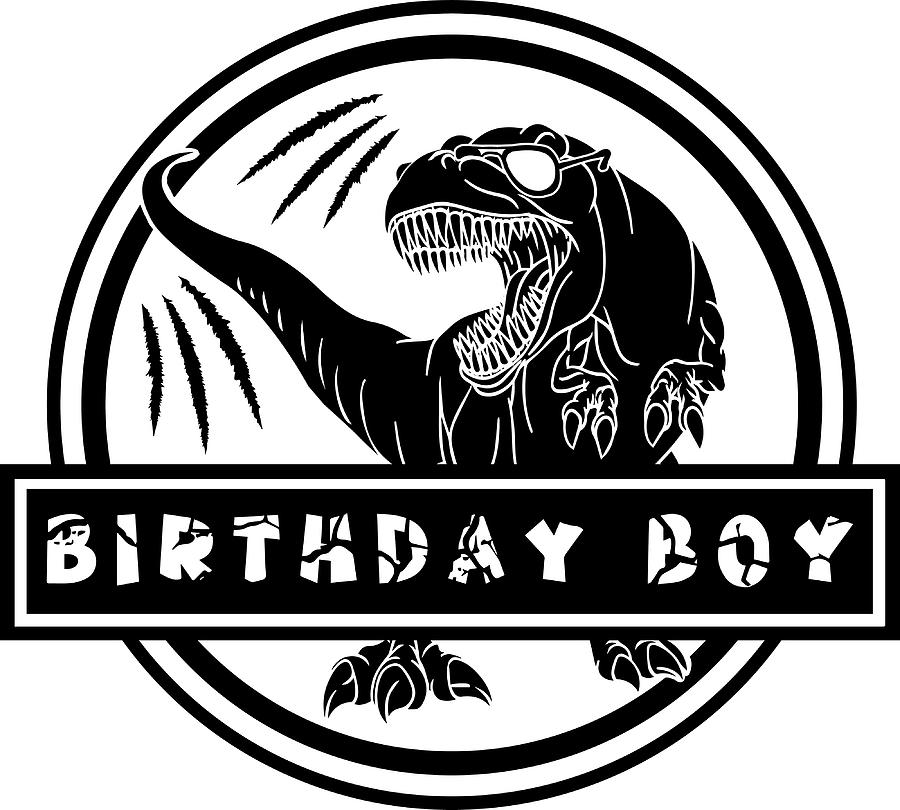 Dinosaur Birthday Boy Poster hippie Painting by Mia Oscar - Fine Art ...