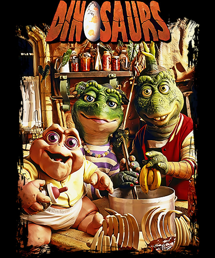 Dinosaurs tv show Serie Dinosaures Poster tumblr Painting by Luke Kelly ...