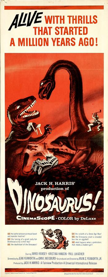 Dinosaurus - 1960 - Vintage Movie Poster Photograph By Old Vintique ...