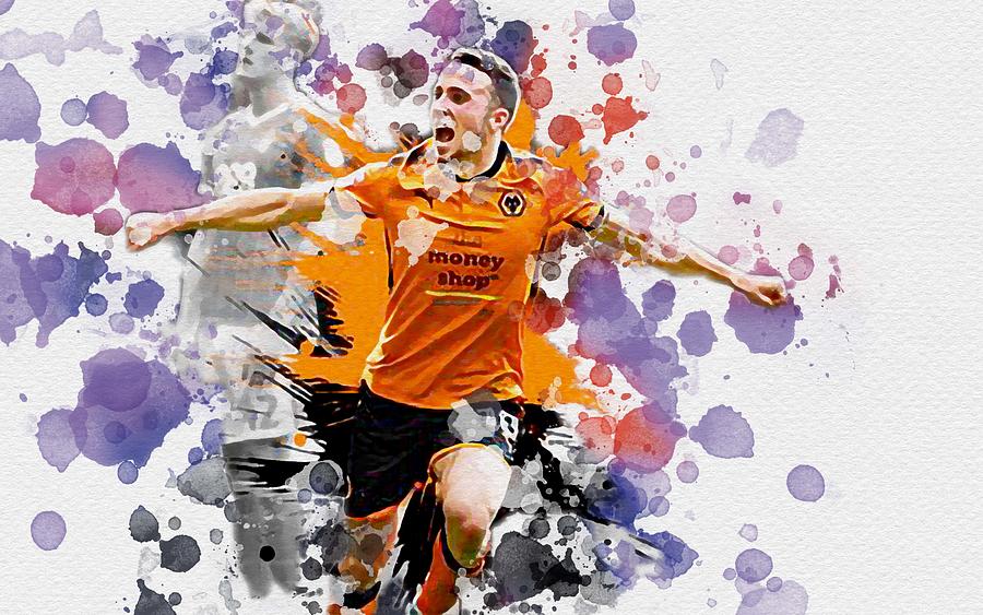 Diogo Jota Art Wolverhampton Wanderers Fc Portuguese Football Player ...